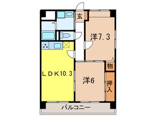 フレグランス芦屋の物件間取画像